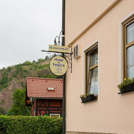Hotel & Ferienwohnungen Bohlenblick Saalfeld Saale Eksteriør bilde