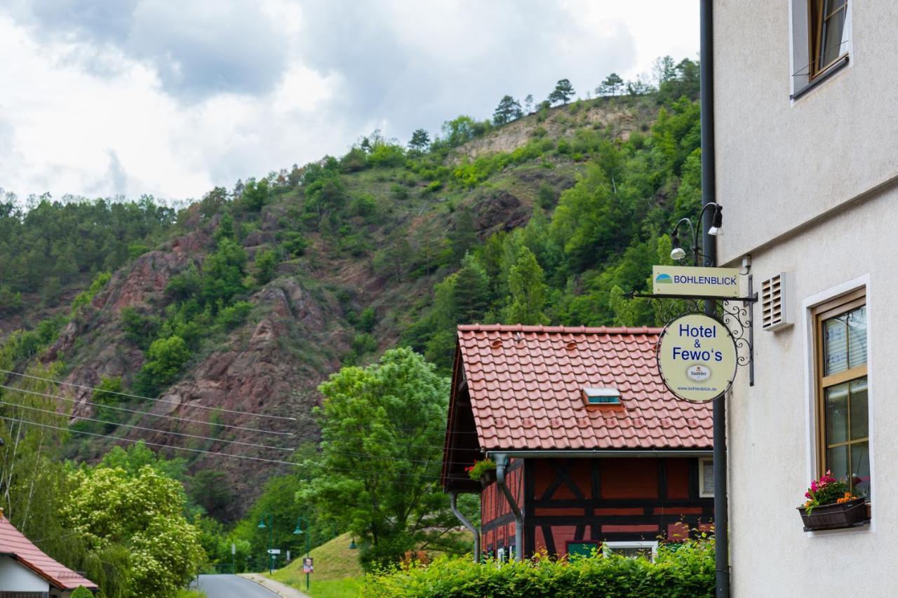 Hotel & Ferienwohnungen Bohlenblick Saalfeld Saale Eksteriør bilde