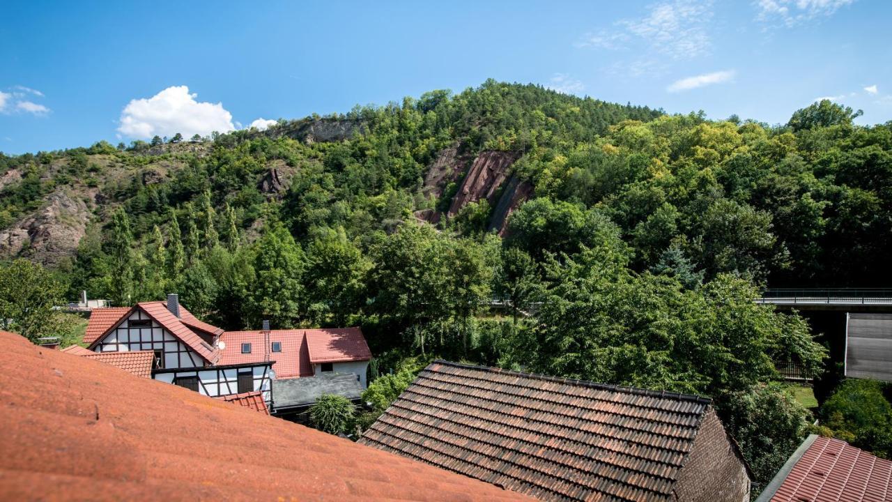 Hotel & Ferienwohnungen Bohlenblick Saalfeld Saale Eksteriør bilde